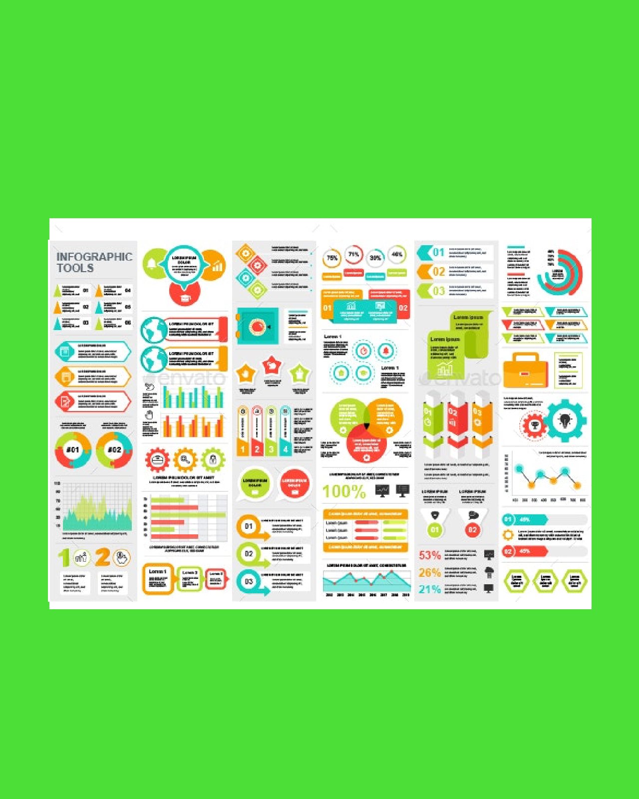 Infographic elements pinterest image.