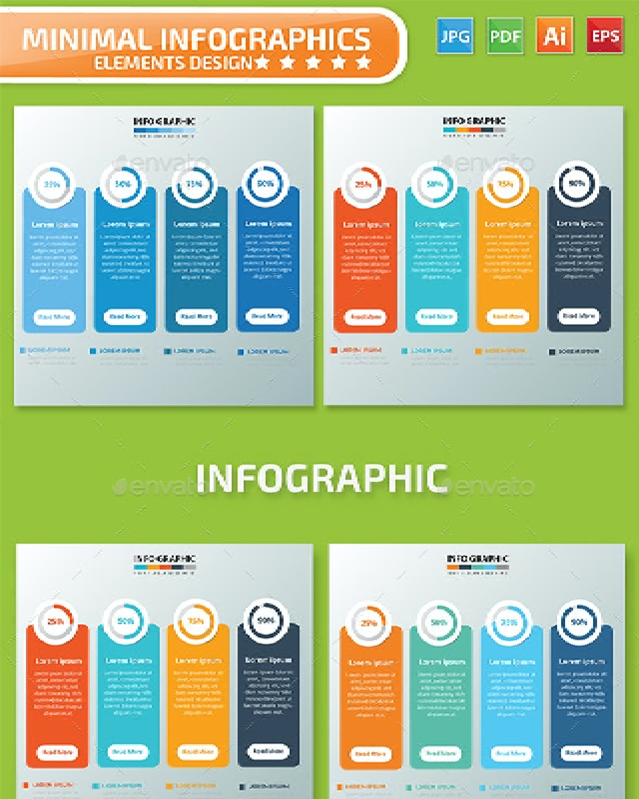 Infographics Design Pinterest Cover.