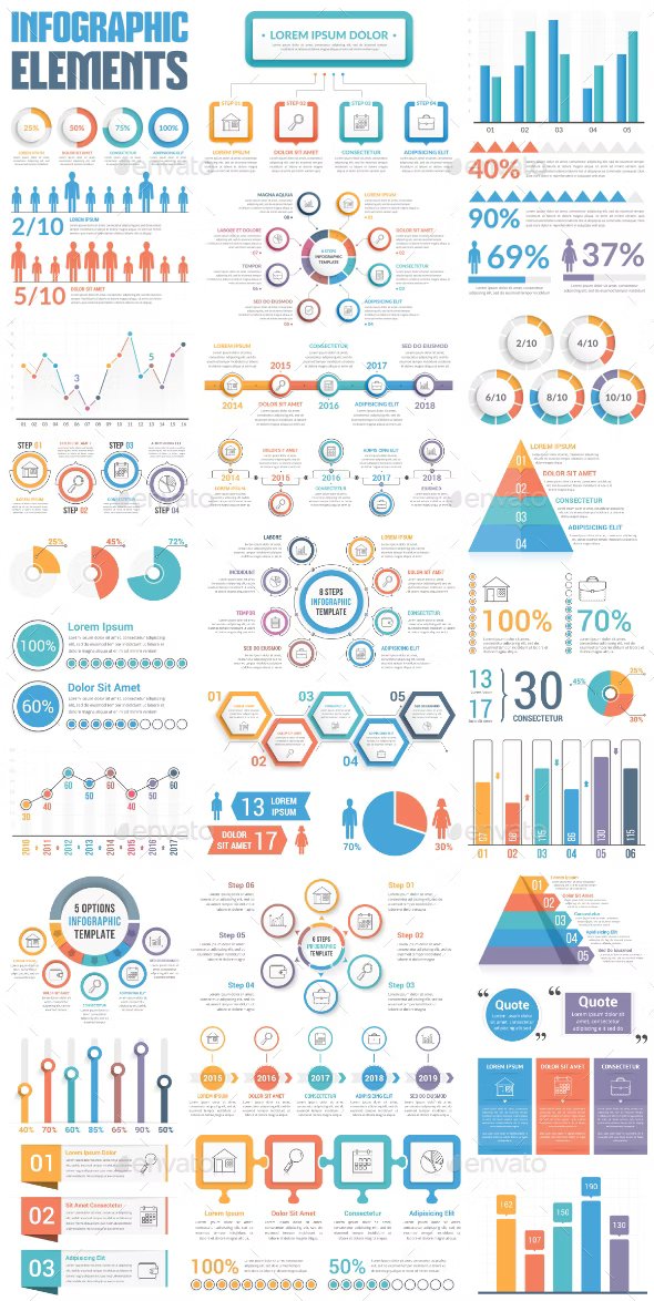 infographic elements bundle 62