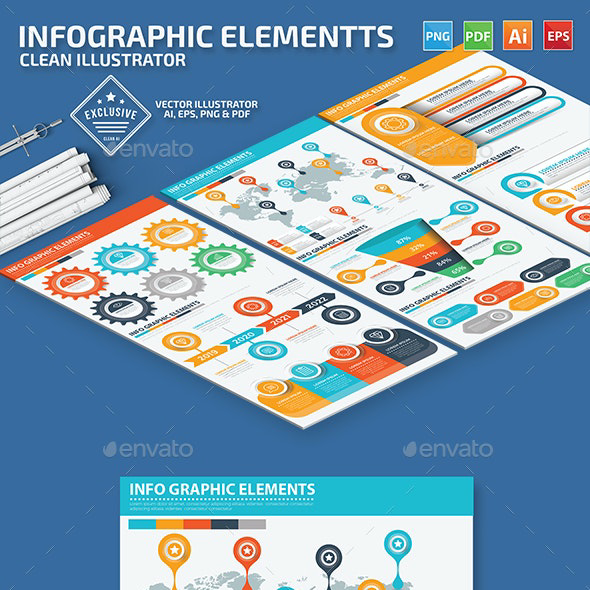 Infographic elements design main cover.