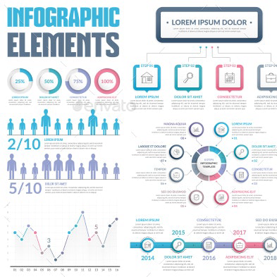 Infographic elements main cover.