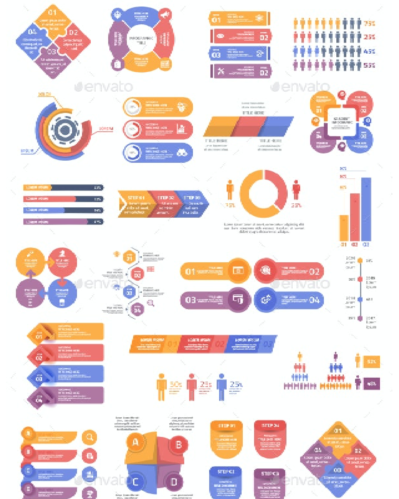 Infographic elements pinterest image.