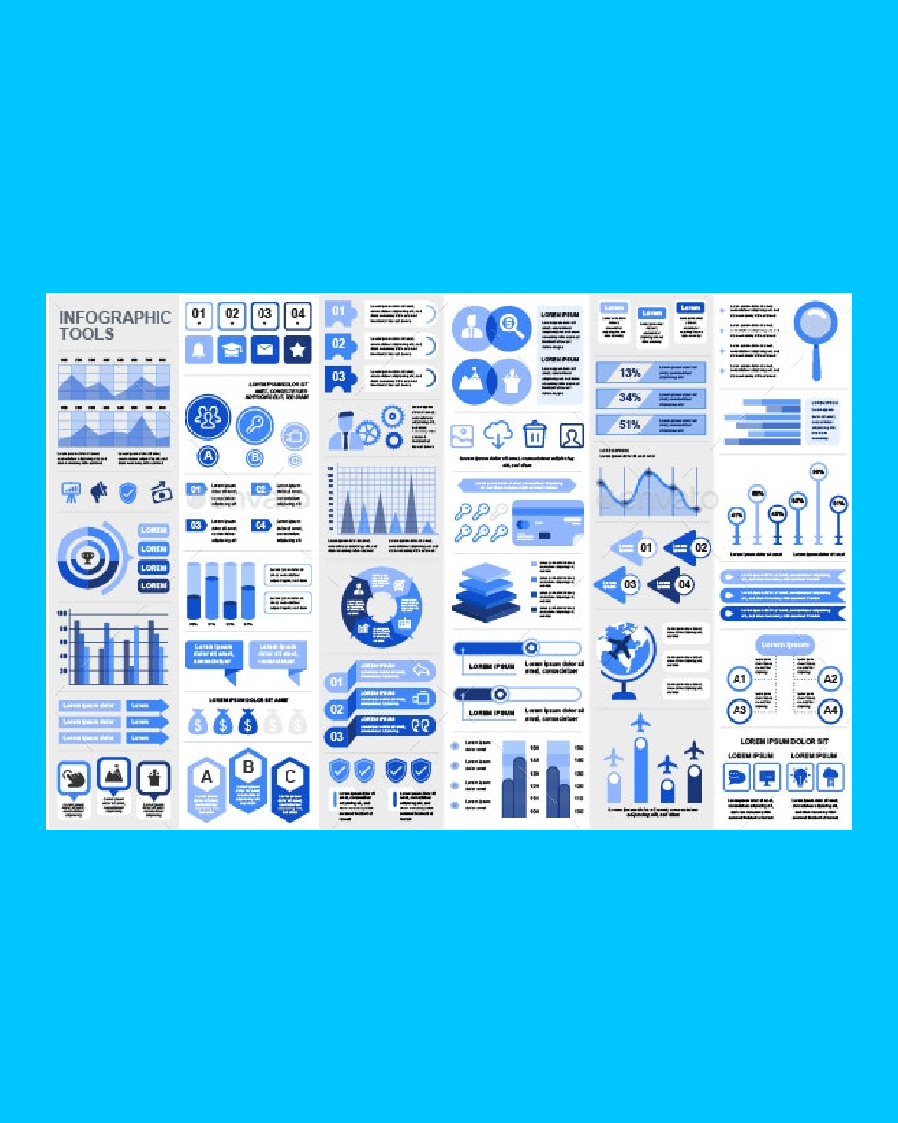 Infographic elements pinterest image.