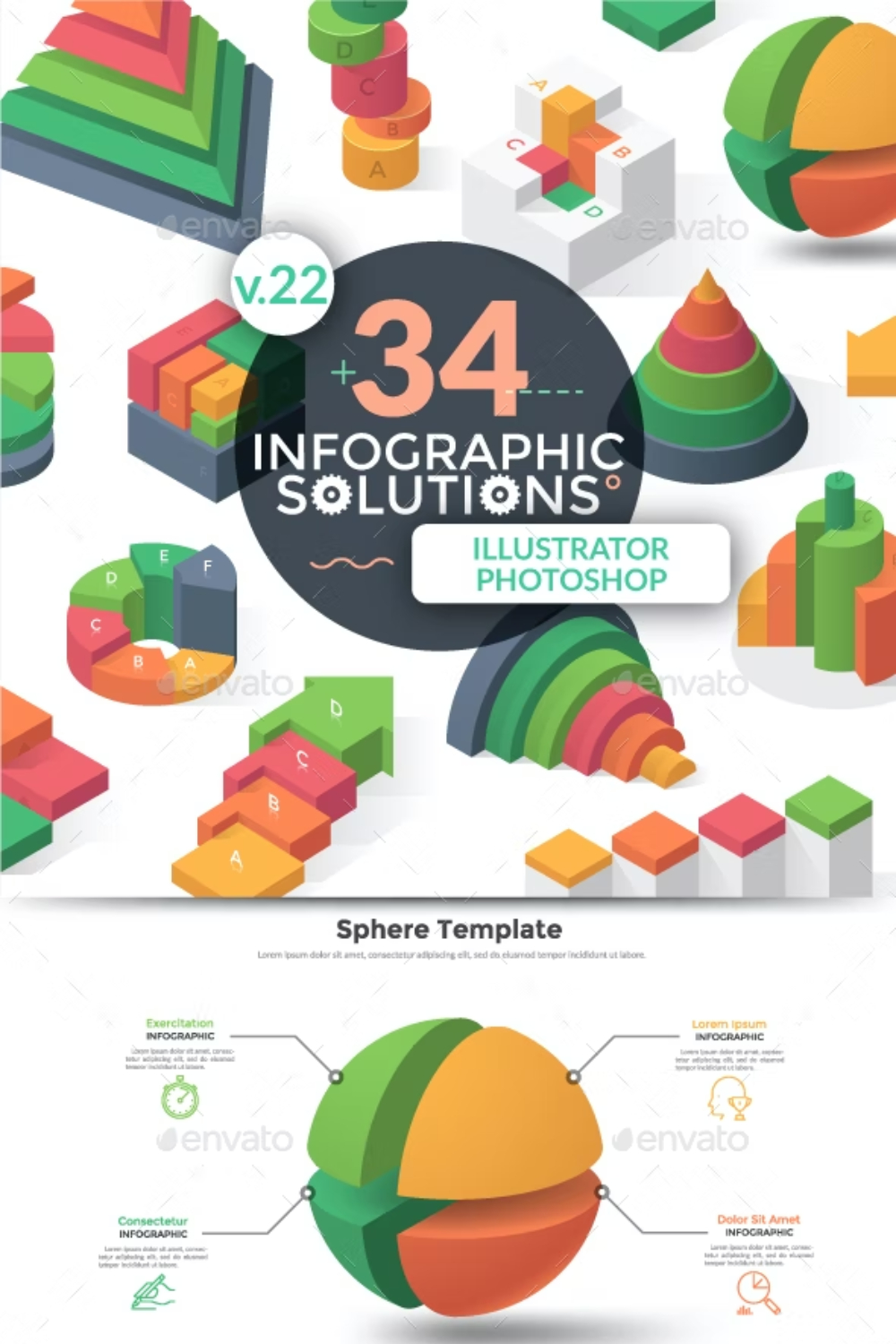 Infographic Solutions. Part 22 Pinterest Cover.