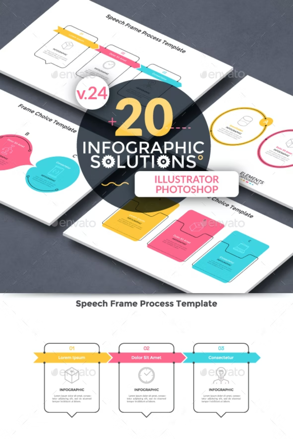Infographic Solutions. Part 24 Pinterest Cover.