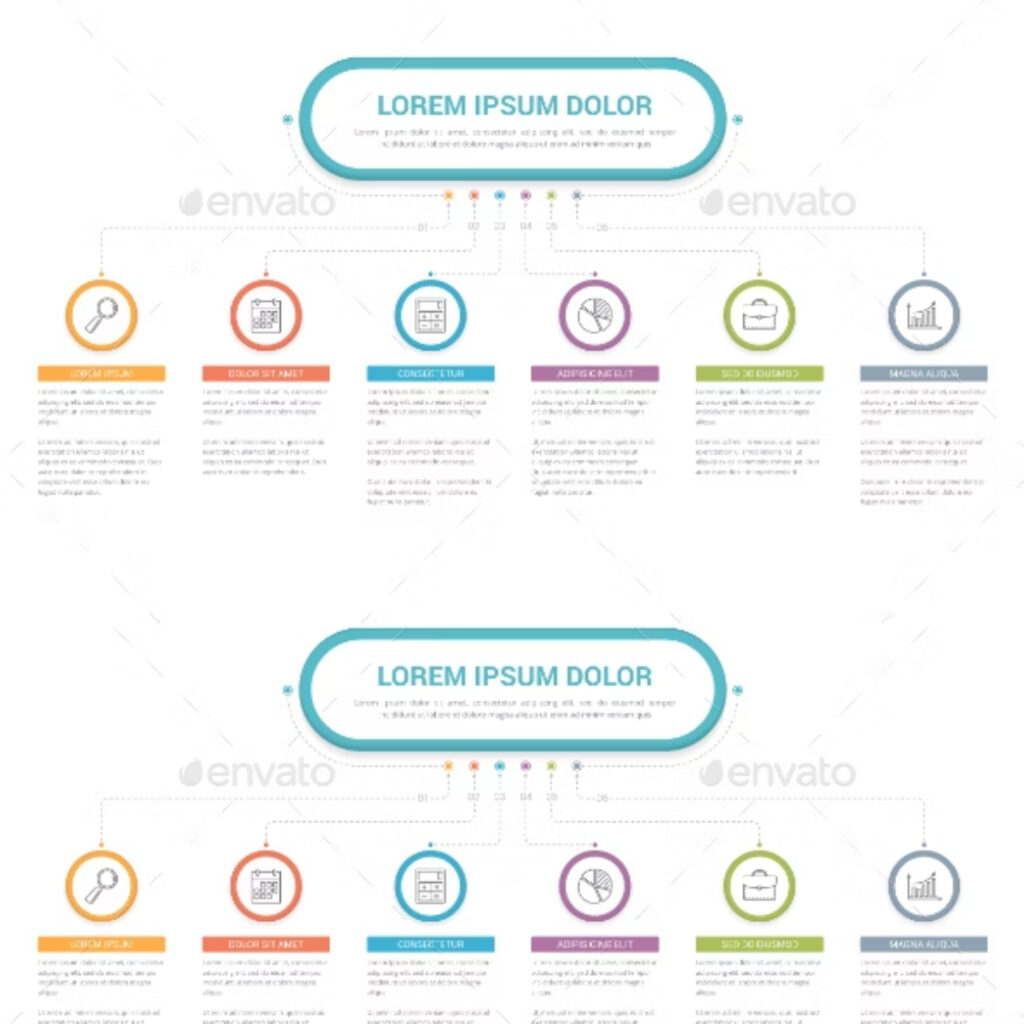 6 Steps Templete Infographic Template With Six Steps – MasterBundles