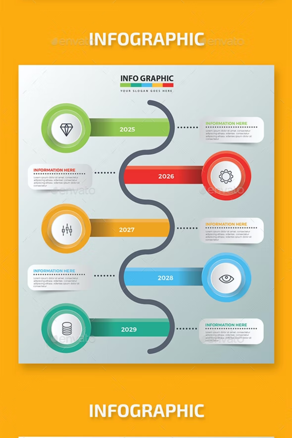 Infographics Design Pinterest Cover.