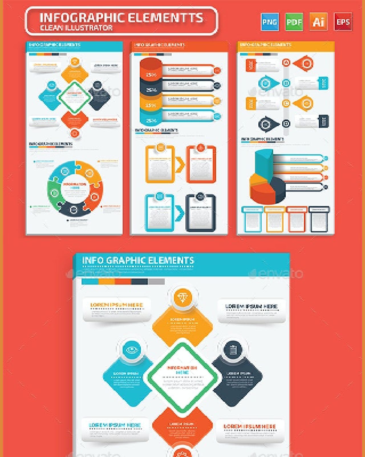 Infographics design pinterest image.