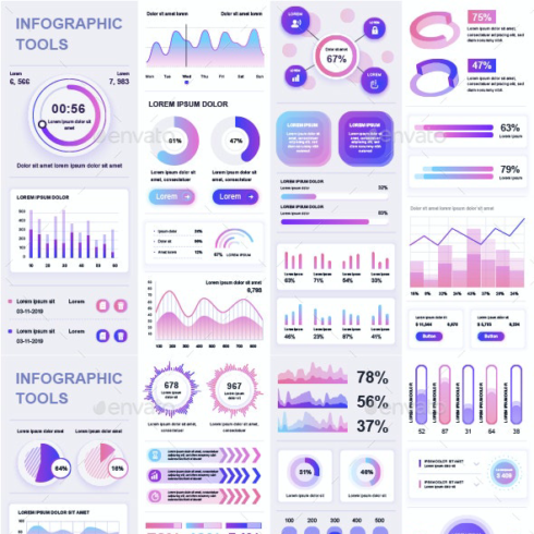 Infographics template main cover.