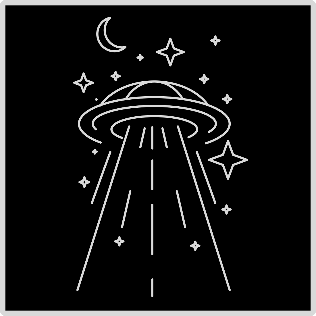 Alien - Simple Line Art T-shirt Design cover image.
