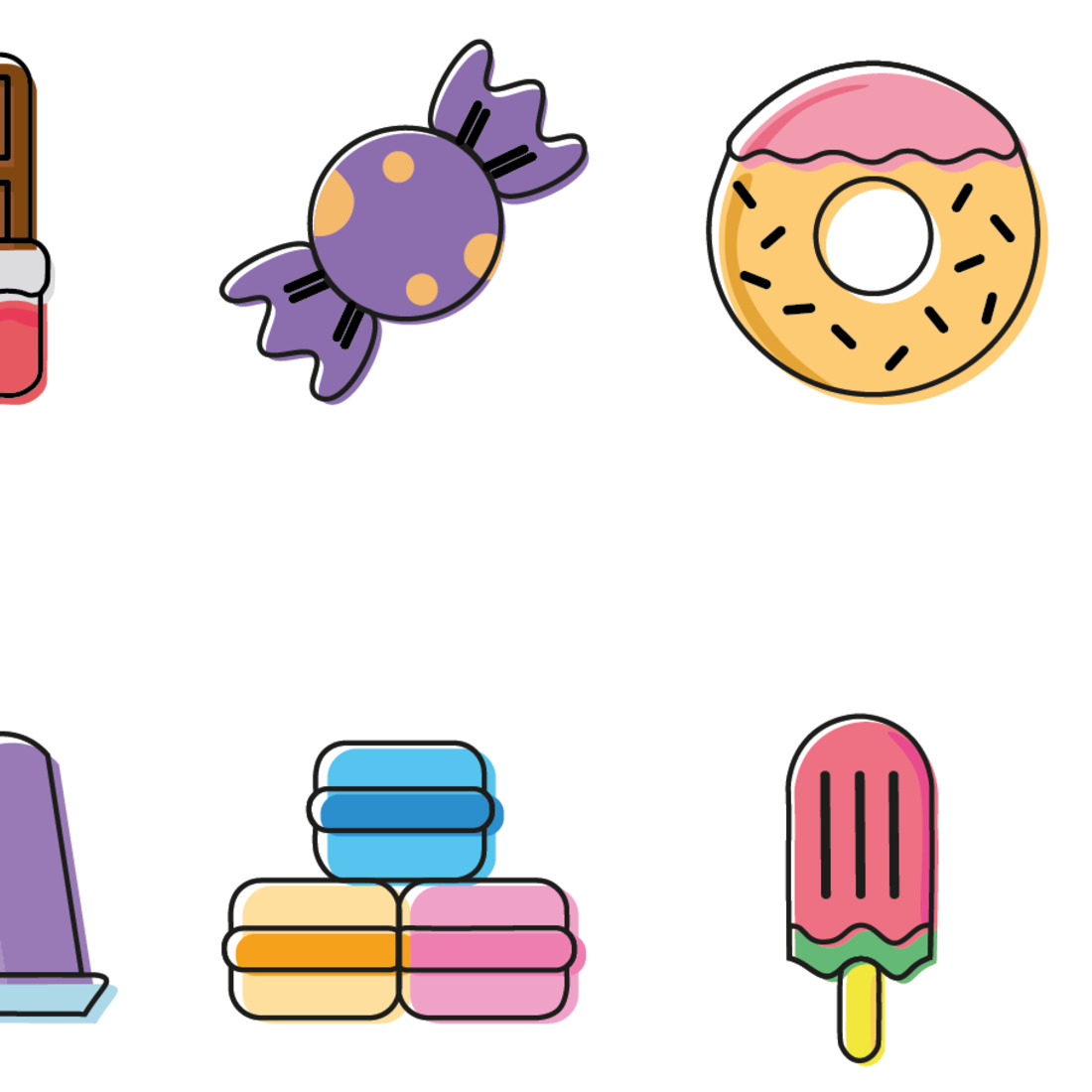 10 Food Line Icons cover image.