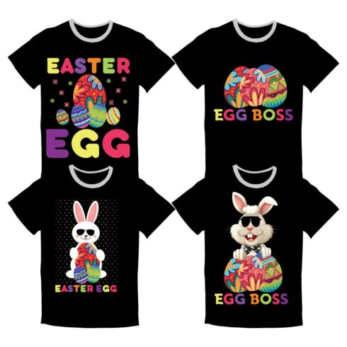 Easter Sunday T-shirt Bundle SVG EPS cover image.