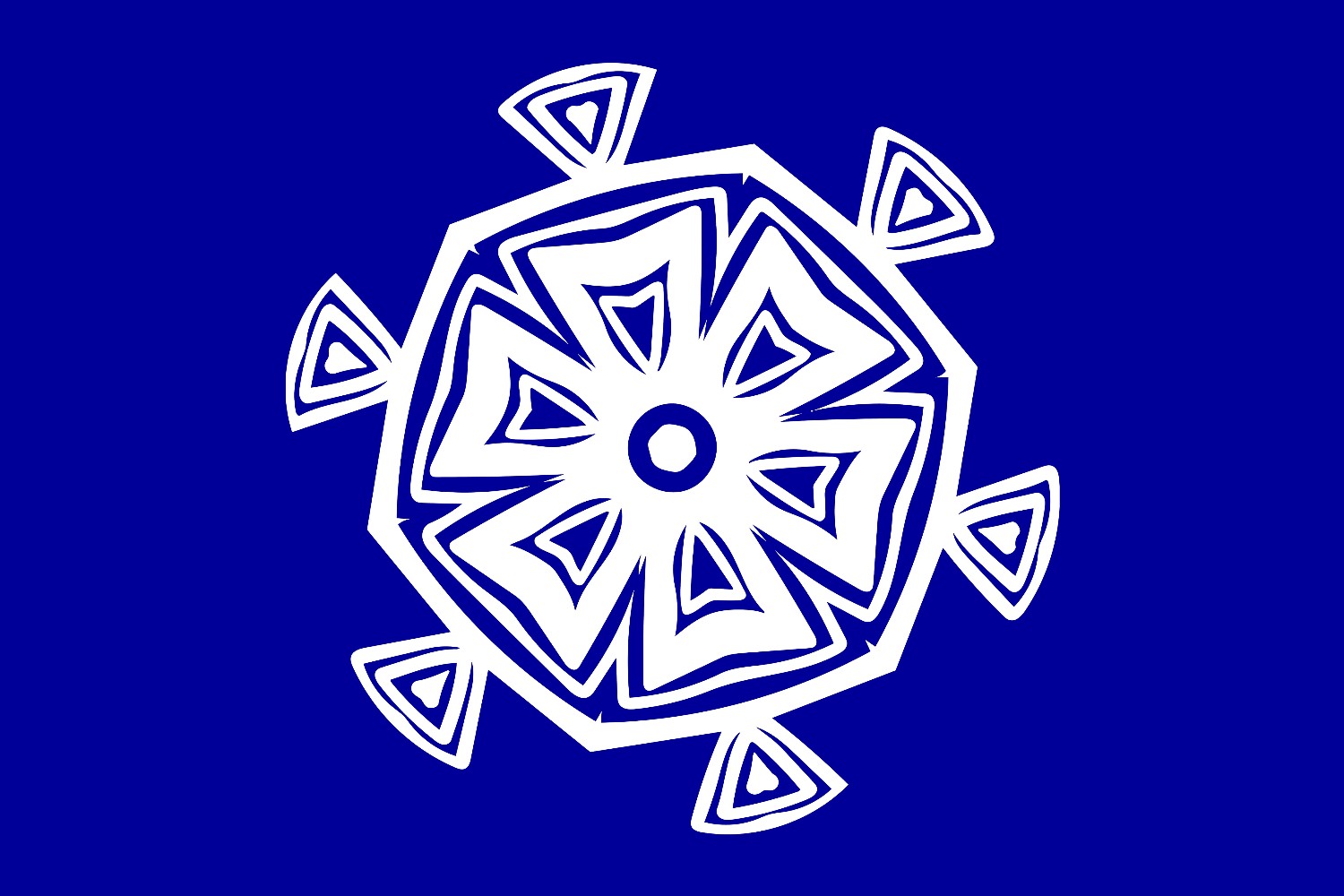Simple White Snowflake Cutout PNG - Facebook.