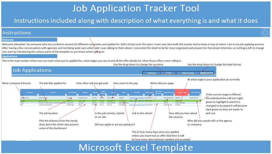 Simple Job Application Tracker Tool preview image.