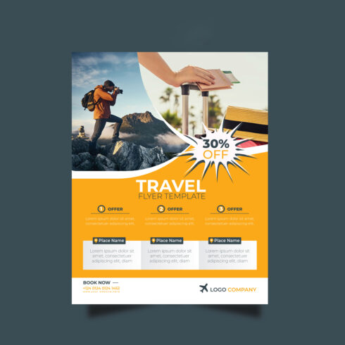 Travel Flyer Design preview.
