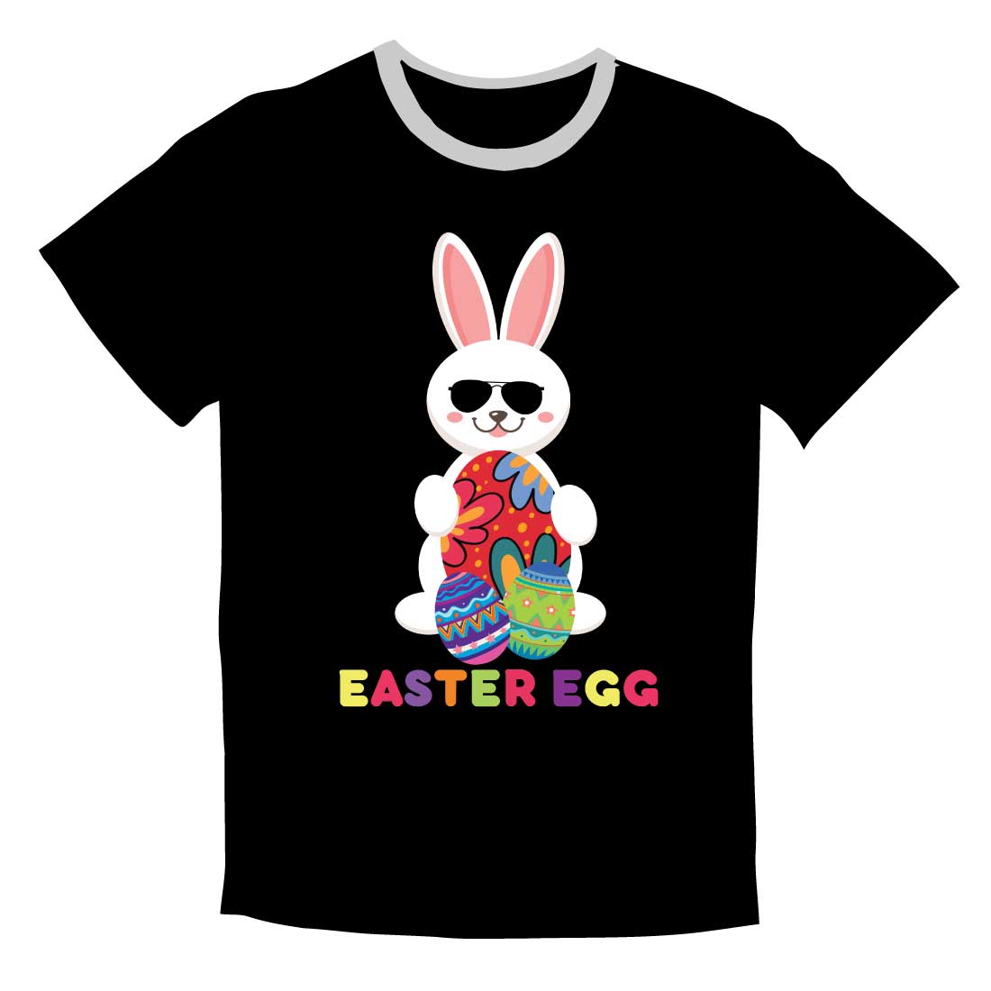 T-shirt Easter SVG EPS Design preview image.
