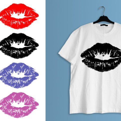 Kiss Lips Svg Lipstick Mark Print.