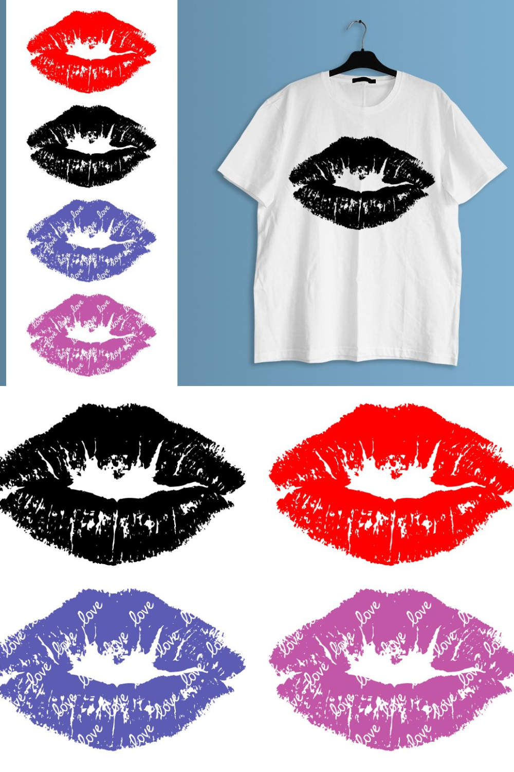 Kiss Lips Svg Lipstick Mark Print - Pinterest.