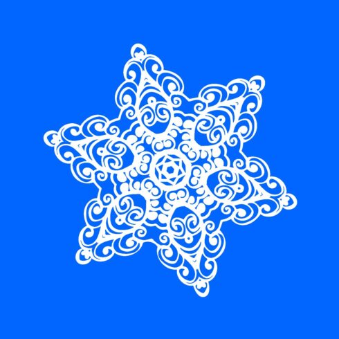 POD Snowflake White Cut Out For Any Craft SVG main cover