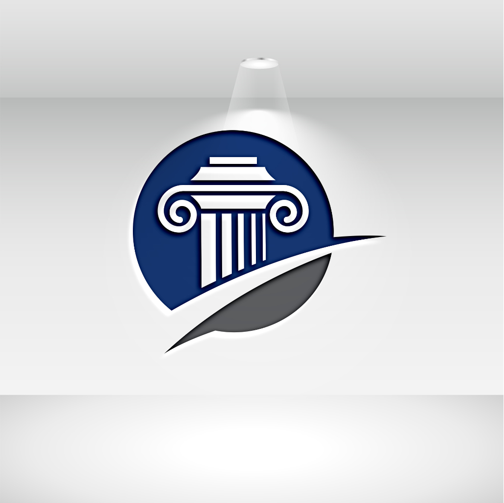 Minimalistic Law Logo Design Vector preview image.