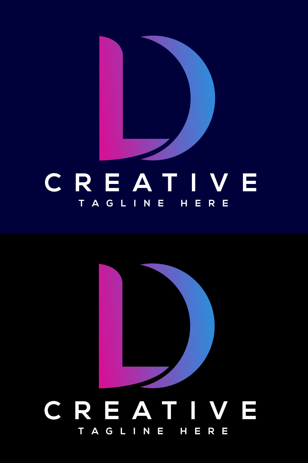 Letter LD Logo Design pinterest image.