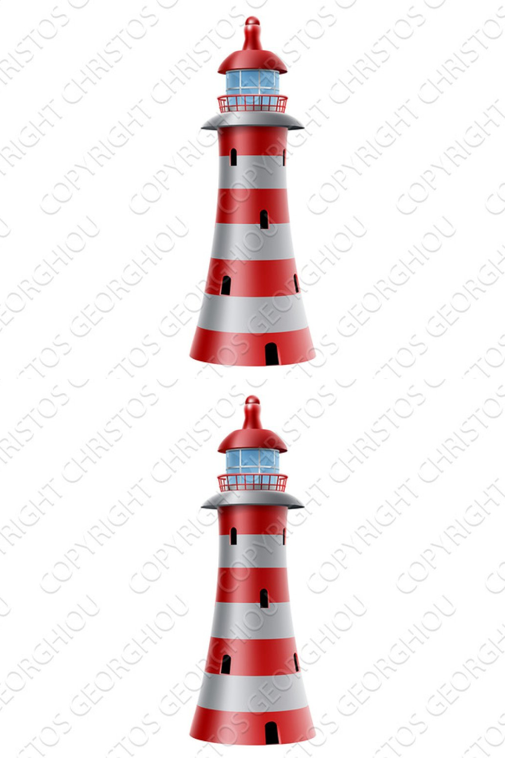Lighthouse Illustration Pinterest Cover.