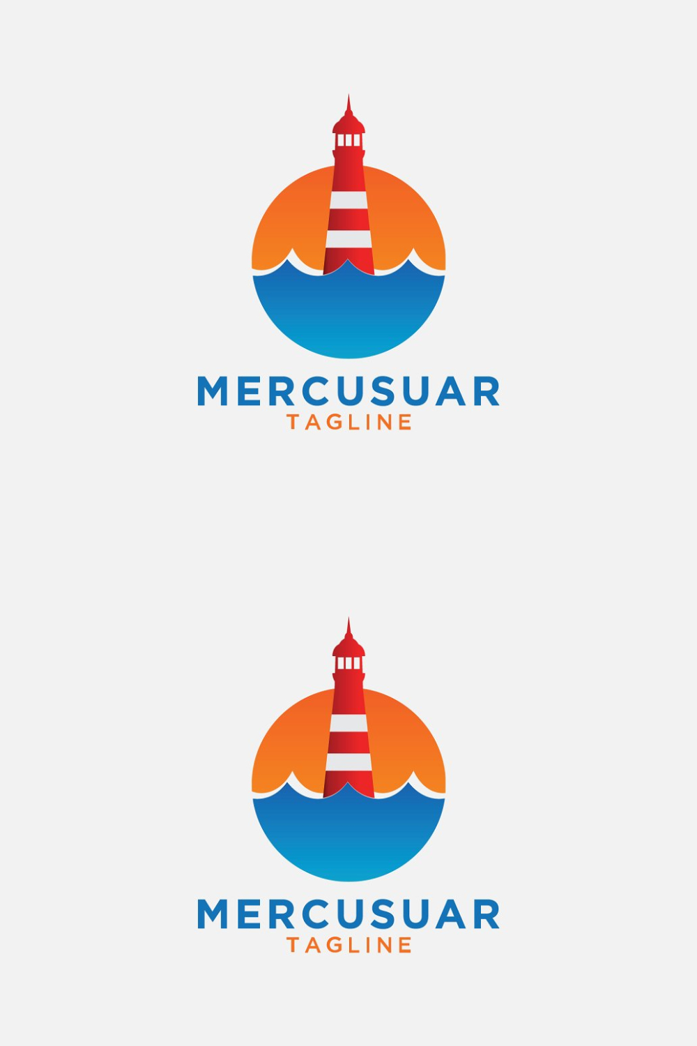 Lighthouse Logo Template Pinterest Cover.