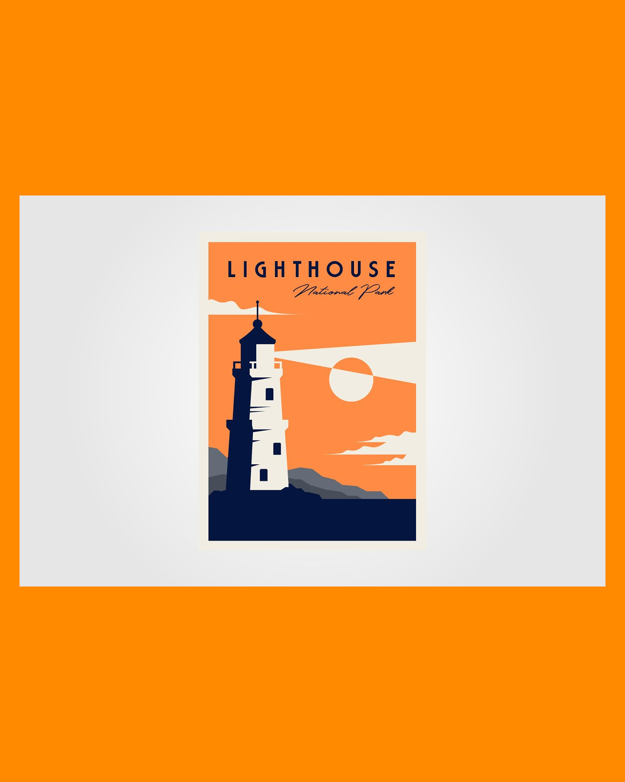 Lighthouse poster background pinterest image preview.