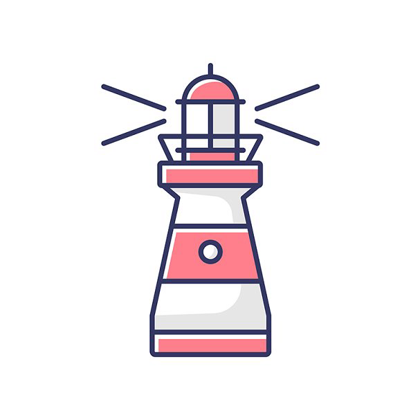 Lighthouse rgb color icon main cover.