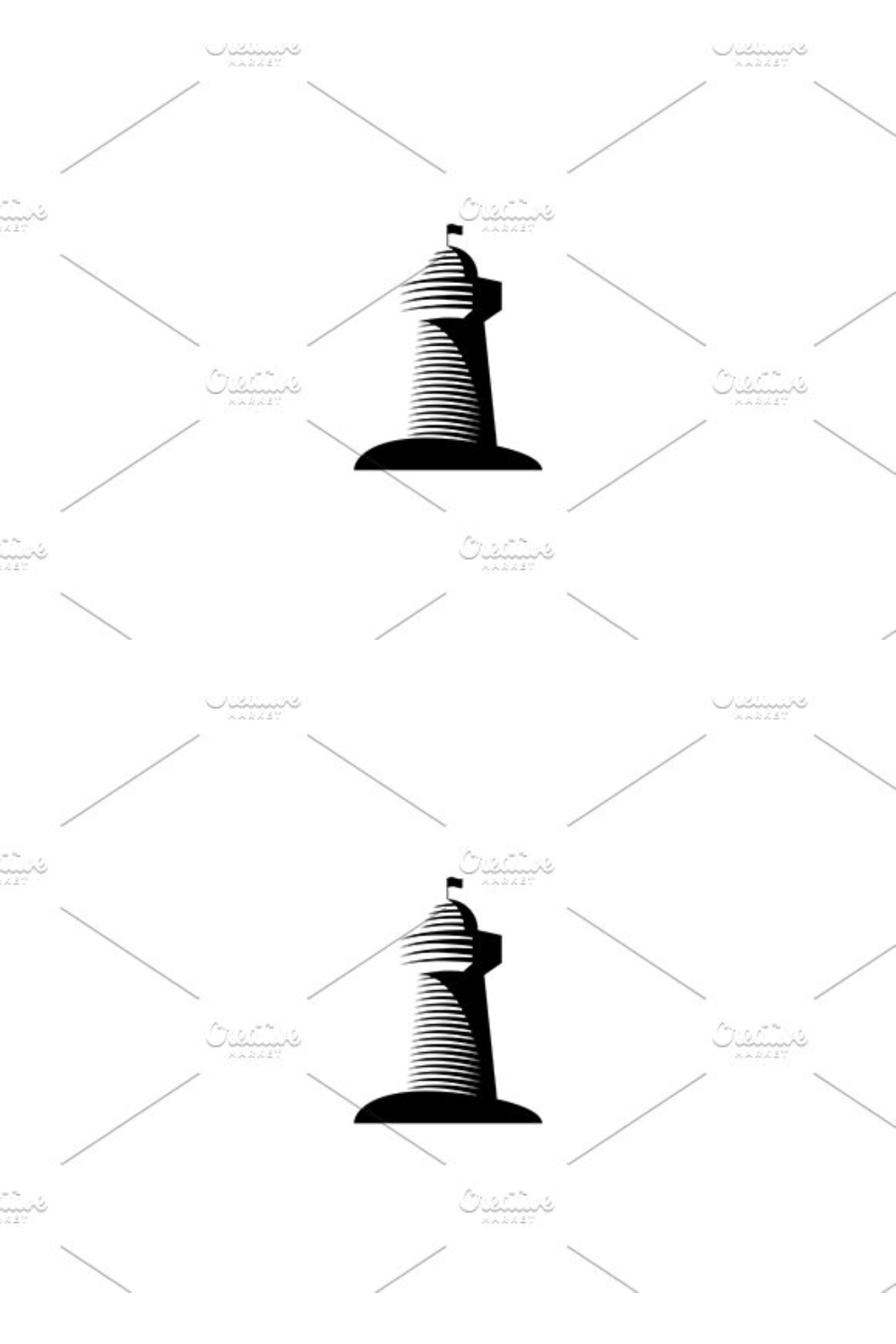 Lighthouse Vector Logo Pinterest Cover.