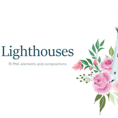 Lighthouses and floral compositions main image preview.