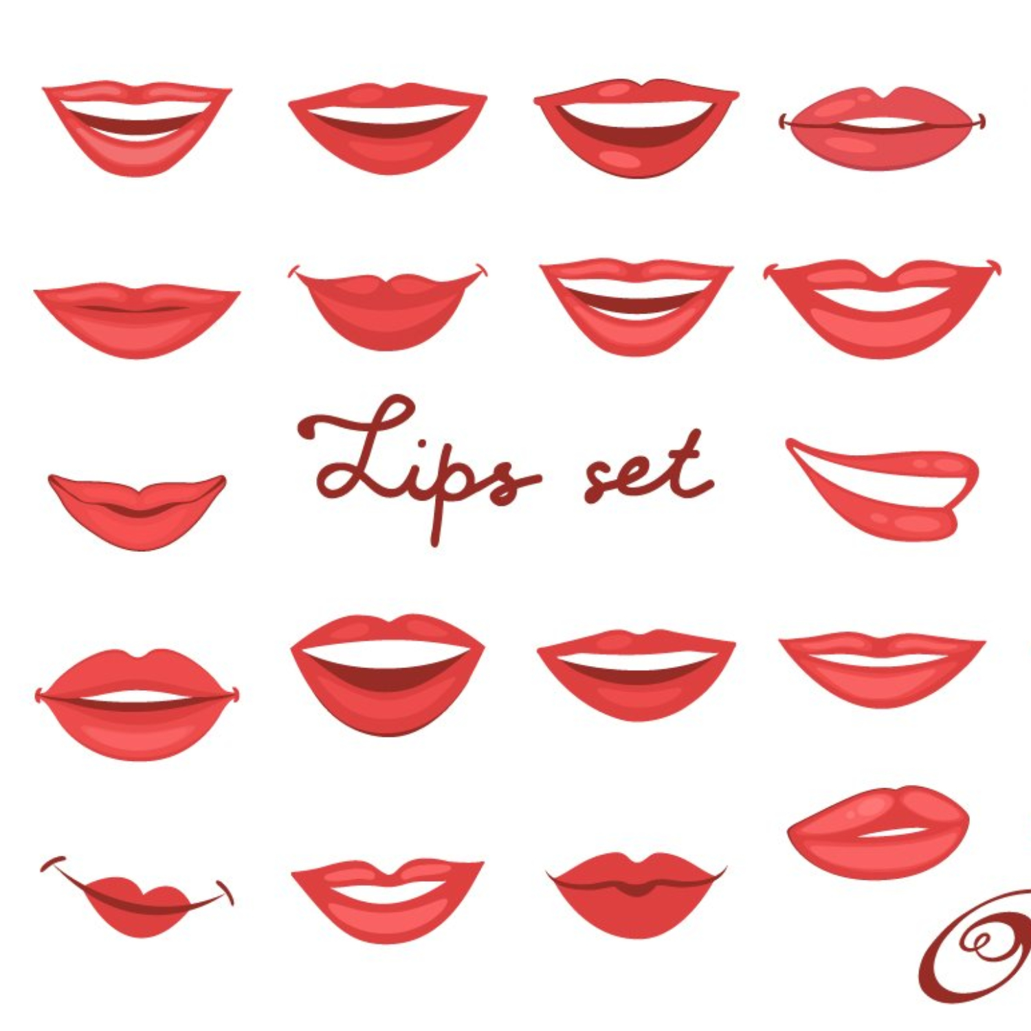 Lips Set.