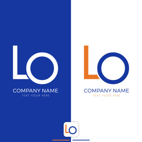 LO Letter Logo Design main cover.