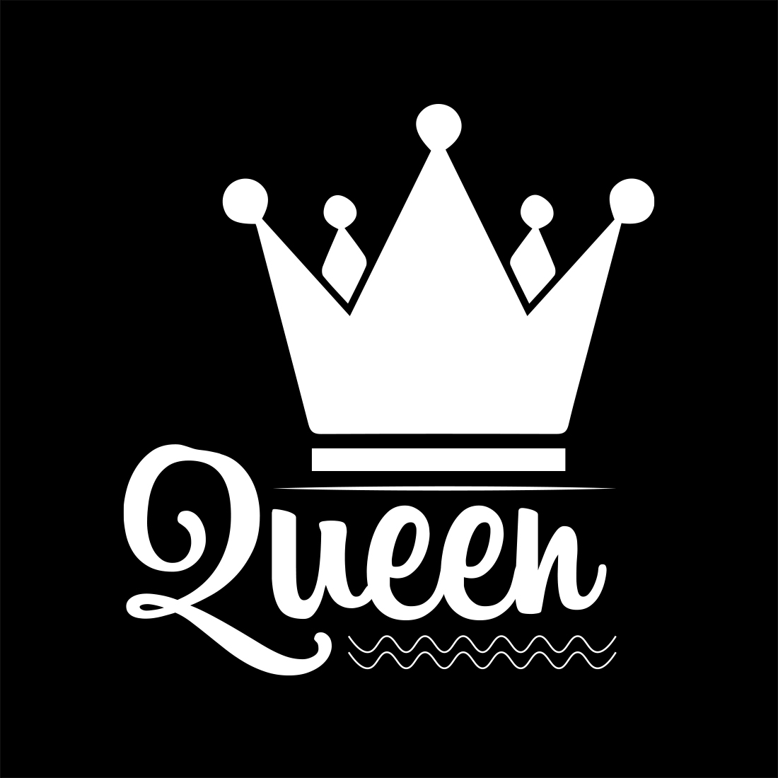 Enchanting image of the queens crown on a black background