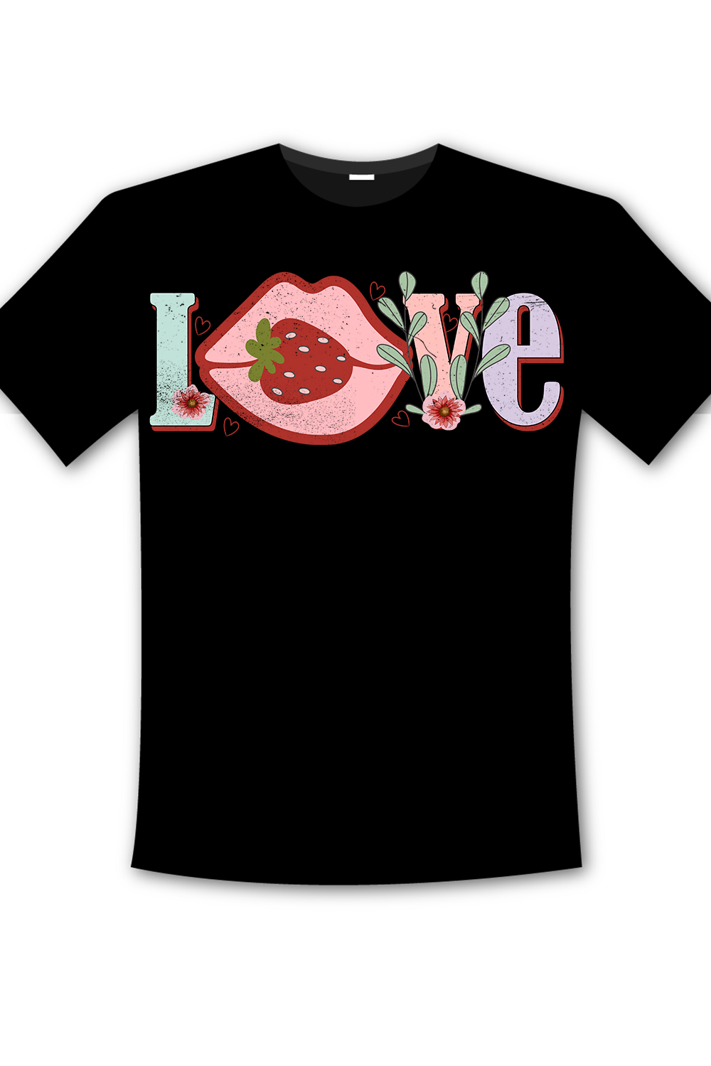 Retro Valentine’s Day T-Shirt Design pinterest image.