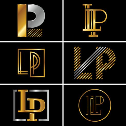 Initial Letter L P Logo Design Vector Template cover image.