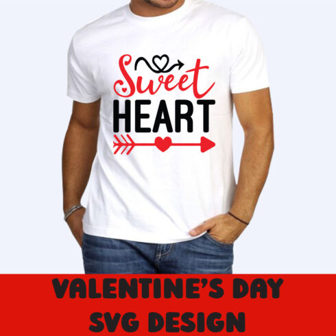 Image of a t-shirt with an elegant slogan Sweet Heart