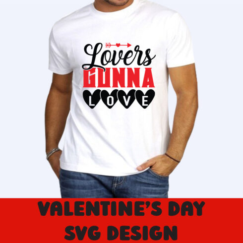 Lovers Gonna Love T-shirt Design mockup example.