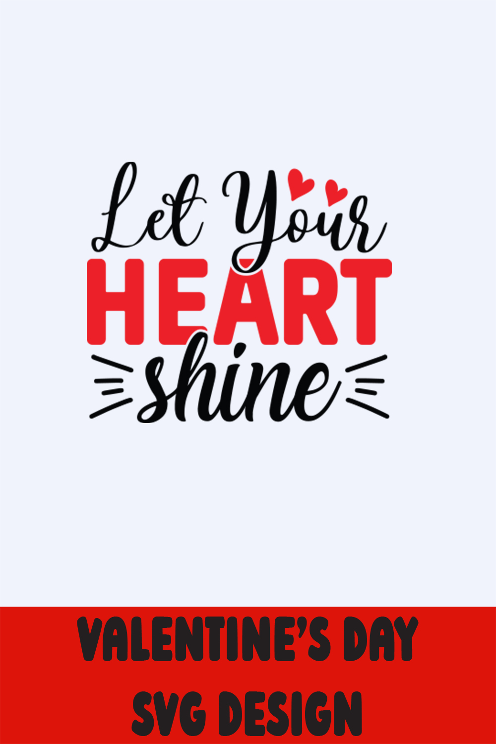 Image with colorful lettering Let Your Heart Shine