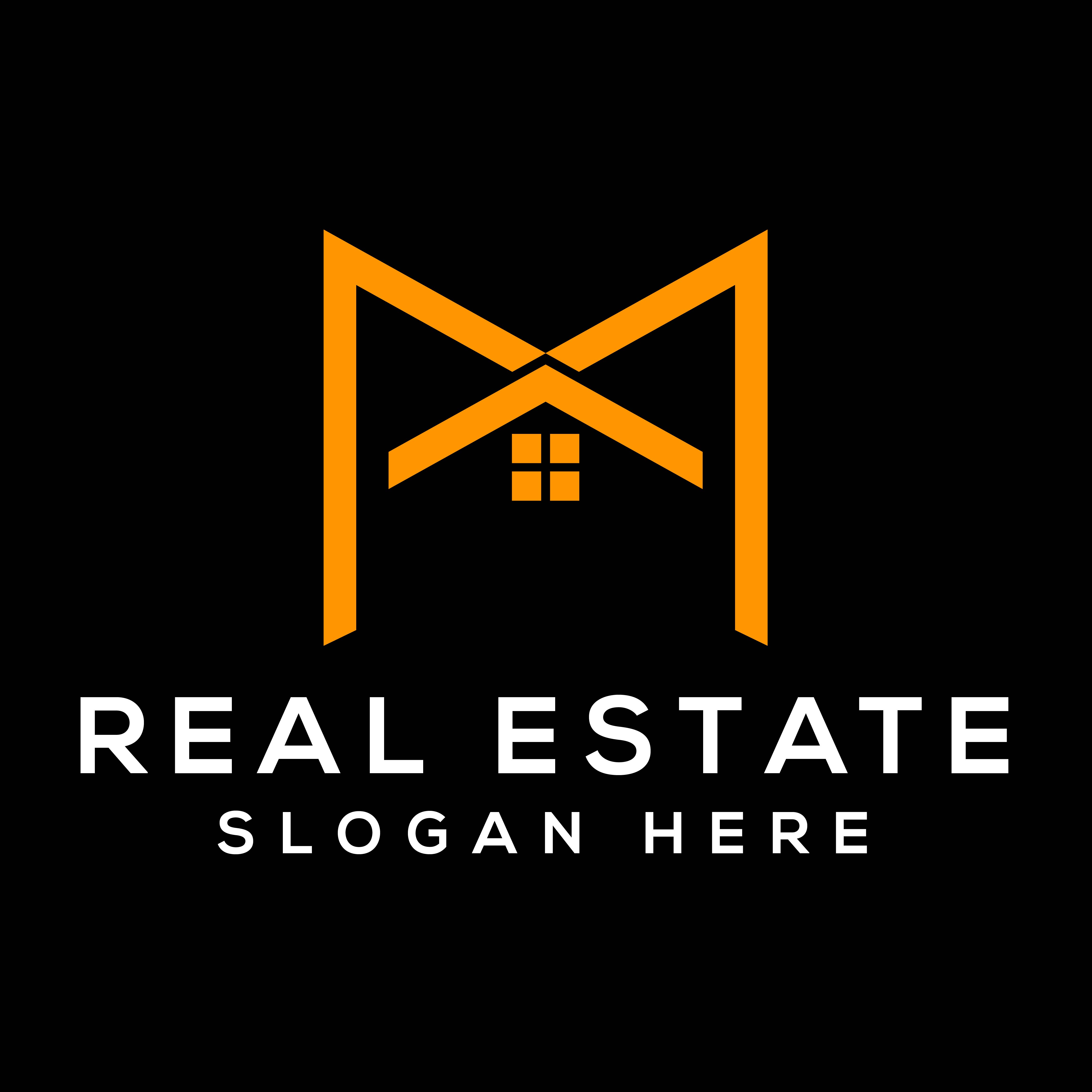 Letter M Real Estate Logo Design image preview..