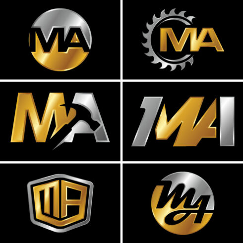 Initial Letter M A Logo Design Vector Template. Graphic Alphabet Symbol For Corporate Business Identity.