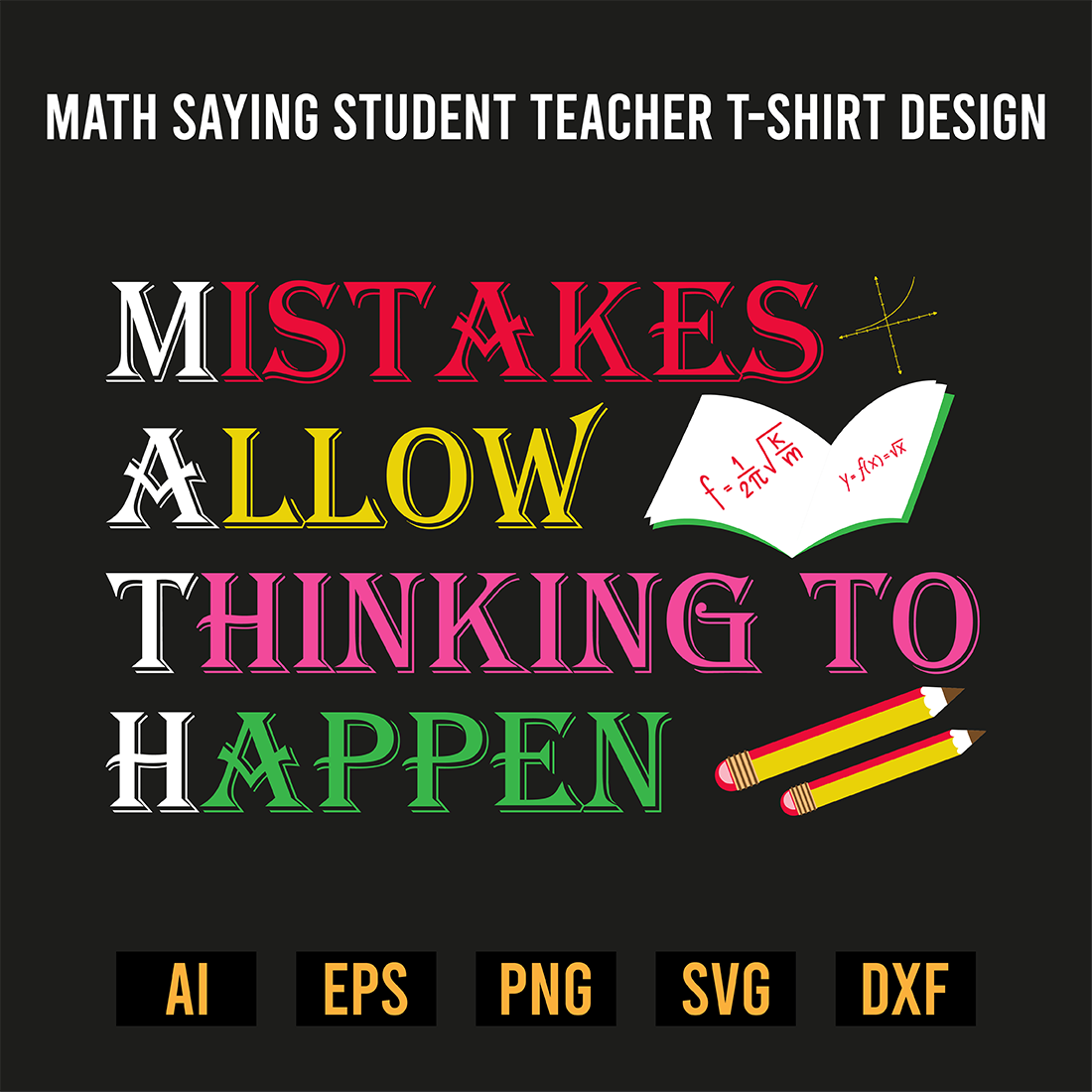 Math Saying Student Teacher T-Shirt Design image preview.