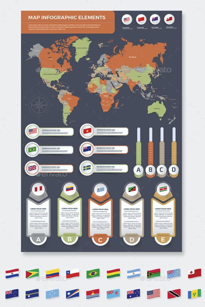 Maps Infographics – MasterBundles