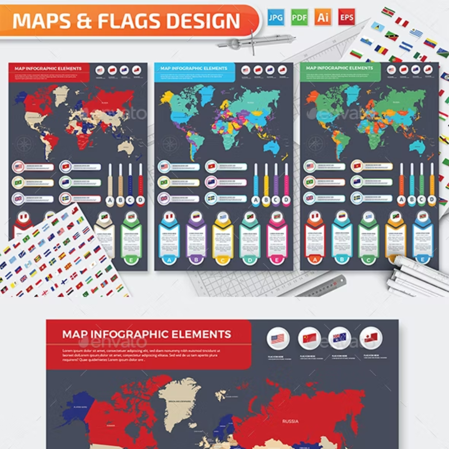 Maps Infographics Main Cover.