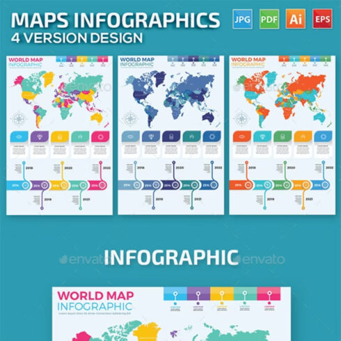 Maps Infographics Design Main Cover.