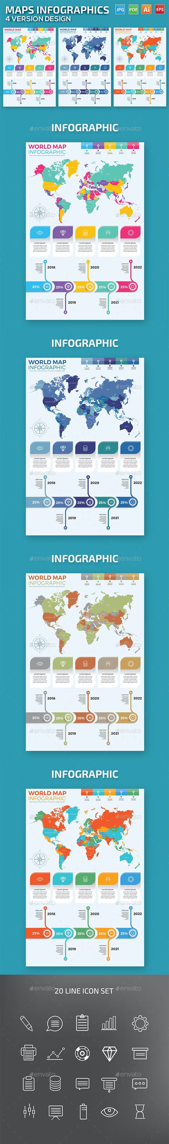 maps infographics design 843