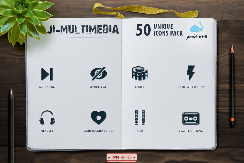 Glyph Icons Multimedia Set – MasterBundles