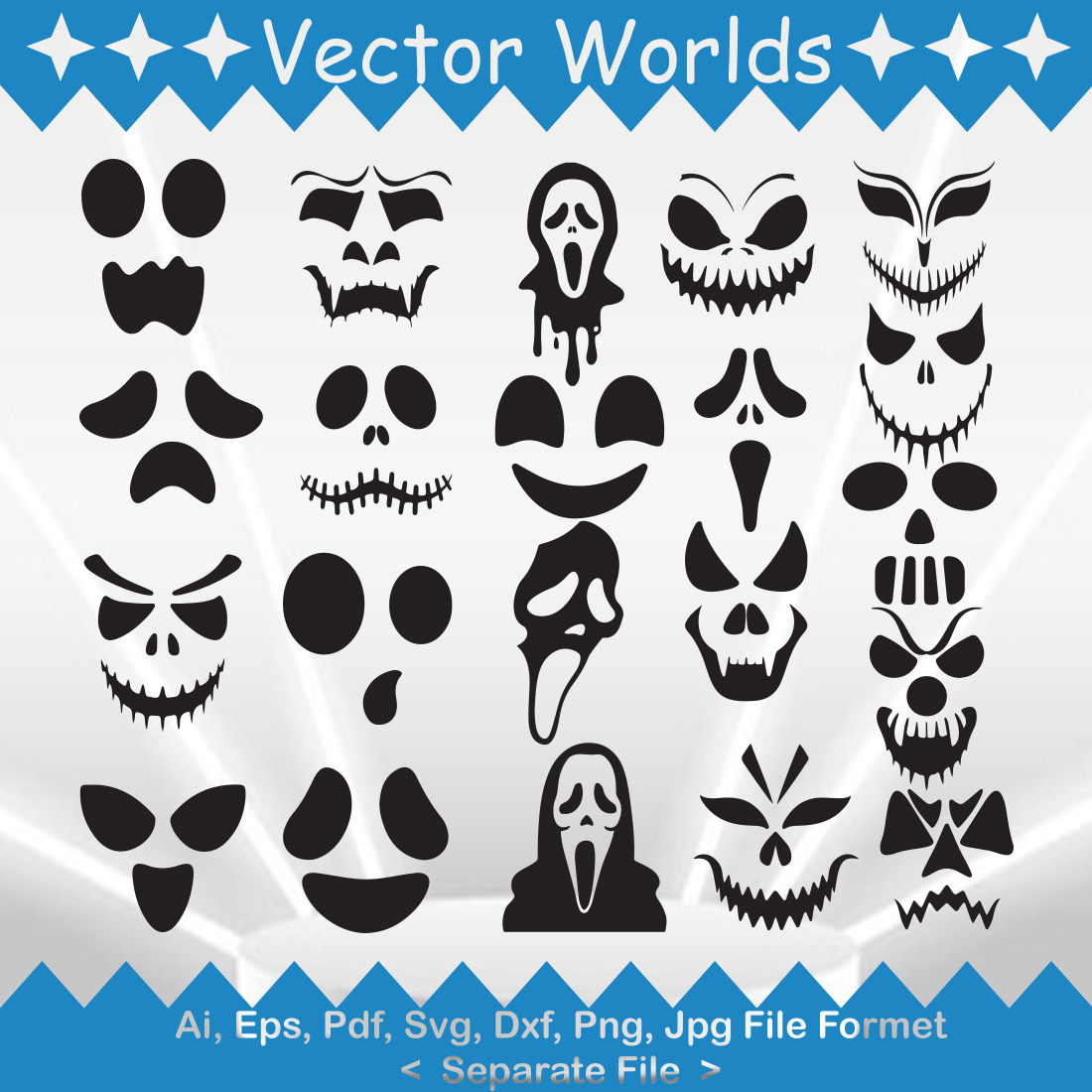 Ghost Face SVG Vector Design main cover