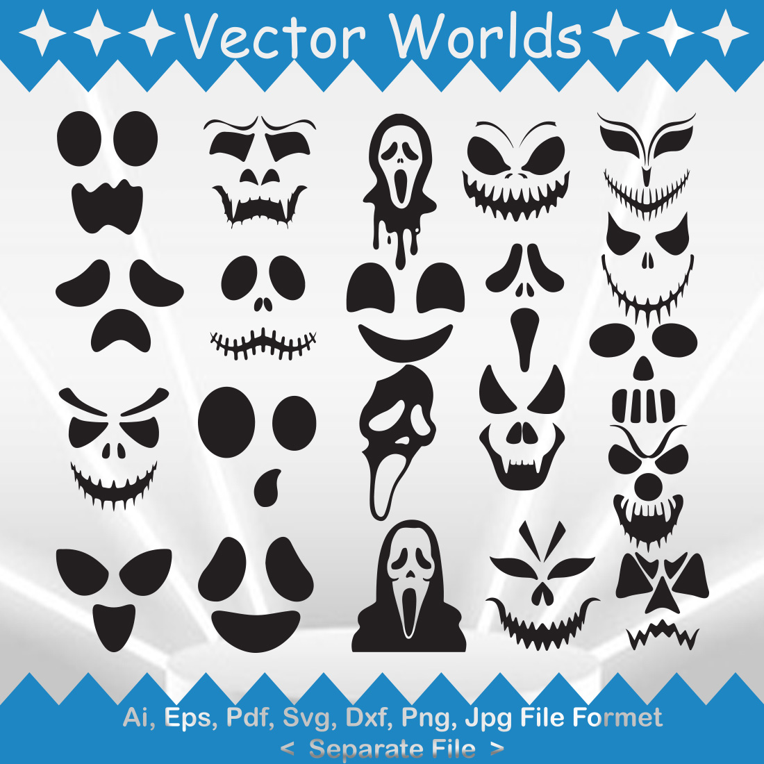 Ghost Face SVG Vector Design - MasterBundles