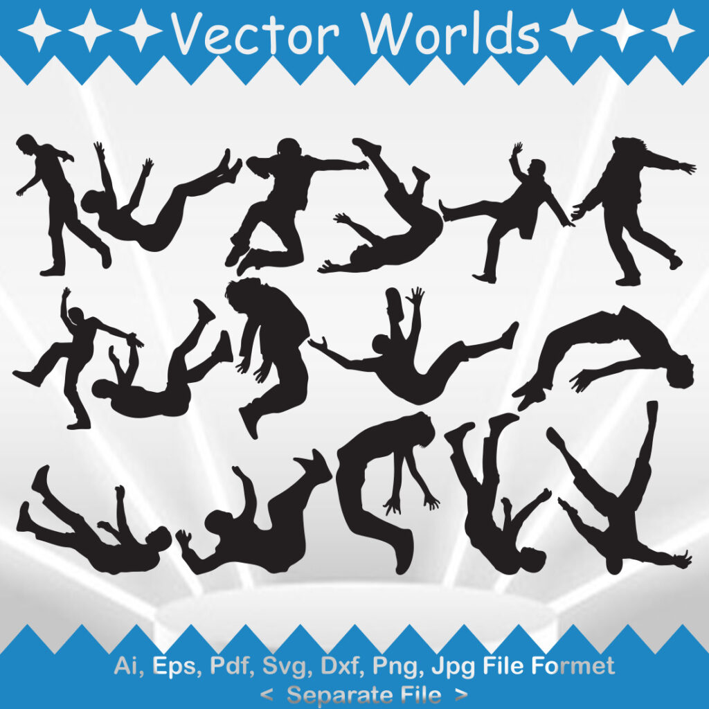 Falling People SVG Vector Design | MasterBundles